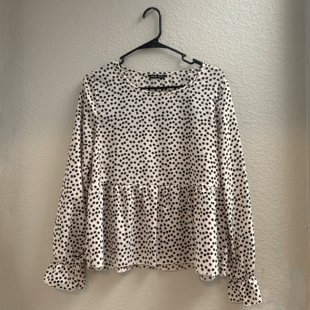 SHEIN Floral Long Sleeve Blouse